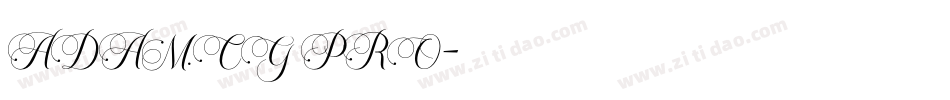 ADAM.CG PRO字体转换